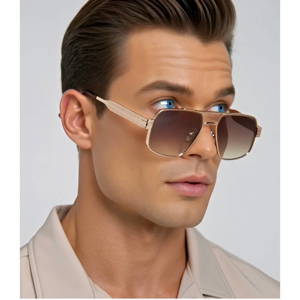 Men Sunglasses Fashion Designer Streetwear‎ Driving UV400 Sun Protection Lentes